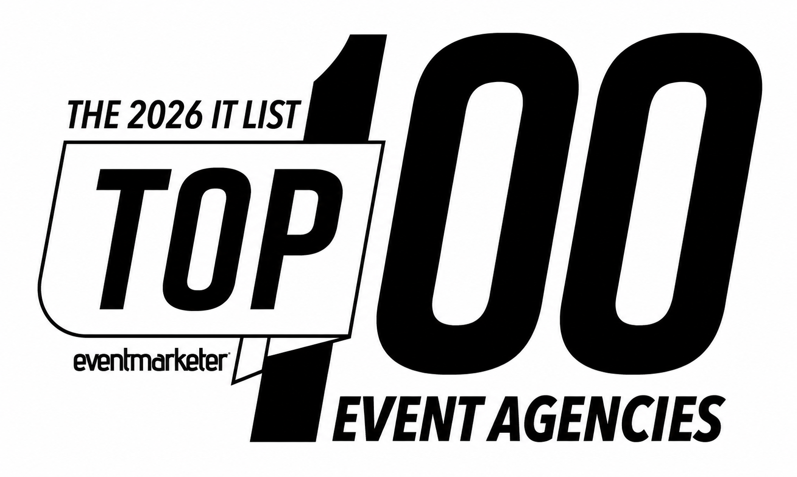 Top 100 It List 2026 Logo BW